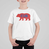 Vintage Cub T Shirt For Kid Retro Sports Bear Baseball Fans