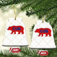 Vintage Cub Ceramic Ornament Retro Sports Bear Baseball Fans