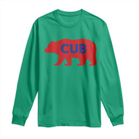 Vintage Cub Long Sleeve Shirt Retro Sports Bear Baseball Fans