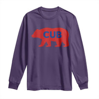 Vintage Cub Long Sleeve Shirt Retro Sports Bear Baseball Fans