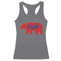 Vintage Cub Racerback Tank Top Retro Sports Bear Baseball Fans