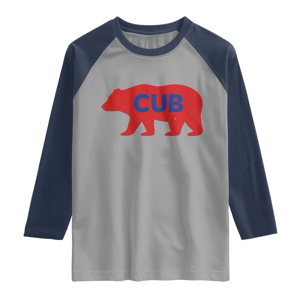 Vintage Cub Raglan Shirt Retro Sports Bear Baseball Fans