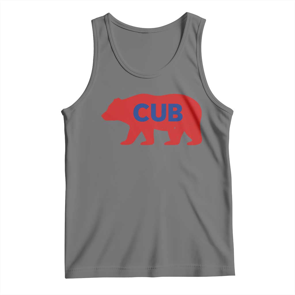 Vintage Cub Tank Top Retro Sports Bear Baseball Fans