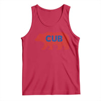 Vintage Cub Tank Top Retro Sports Bear Baseball Fans