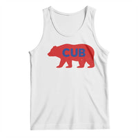 Vintage Cub Tank Top Retro Sports Bear Baseball Fans
