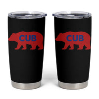 Vintage Cub Tumbler Cup Retro Sports Bear Baseball Fans