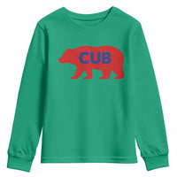 Vintage Cub Youth Sweatshirt Retro Sports Bear Baseball Fans