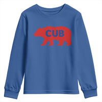 Vintage Cub Youth Sweatshirt Retro Sports Bear Baseball Fans