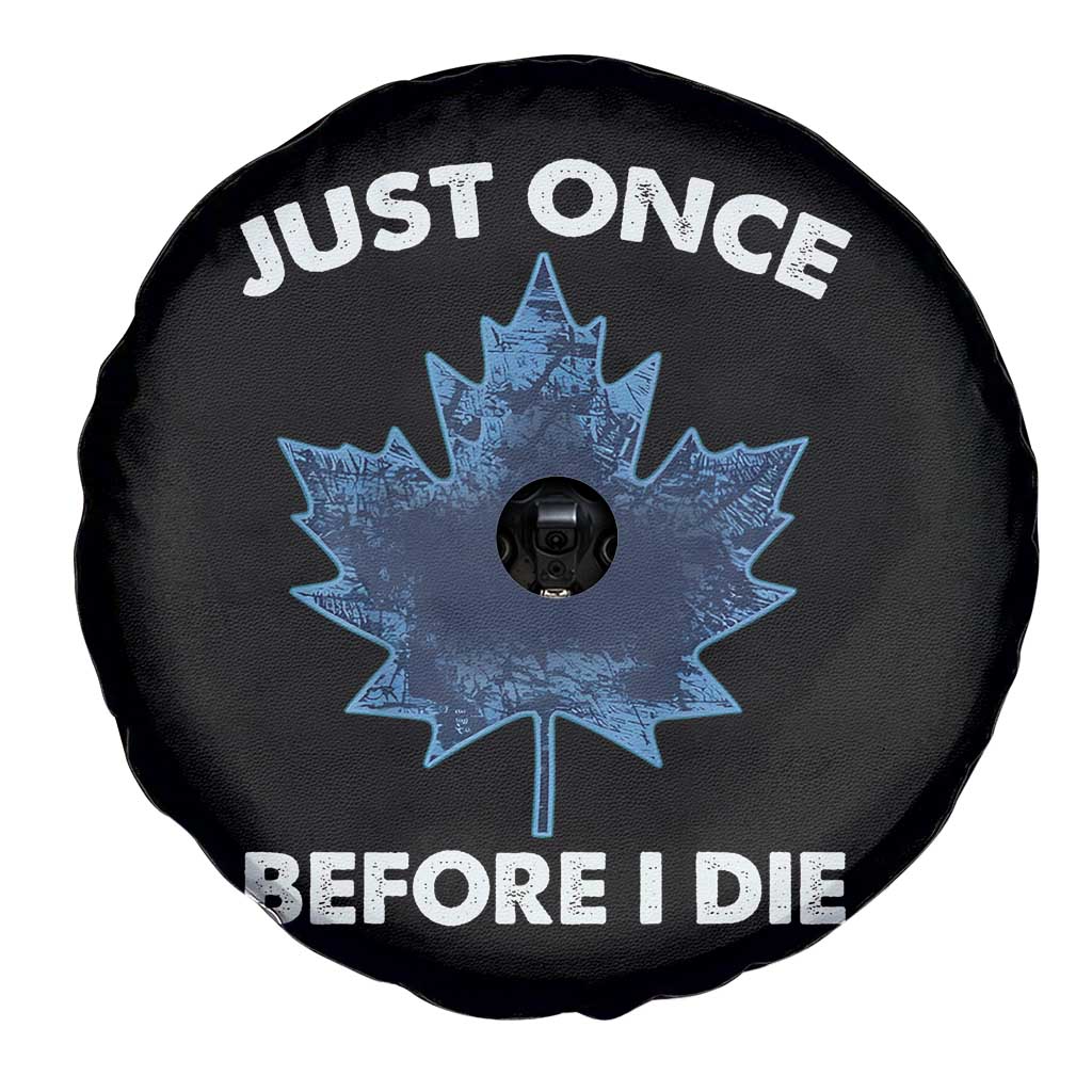 Canada Hockey Spare Tire Cover Toronto Just Once Before I Die Vintage Canadian Maple Leafs