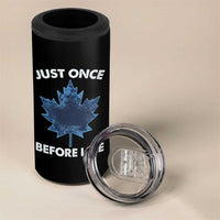 Canada Hockey 4 in 1 Can Cooler Tumbler Toronto Just Once Before I Die Vintage Canadian Maple Leafs