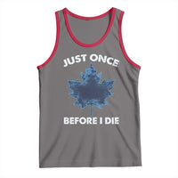 Canada Hockey Tank Top Toronto Just Once Before I Die Vintage Canadian Maple Leafs