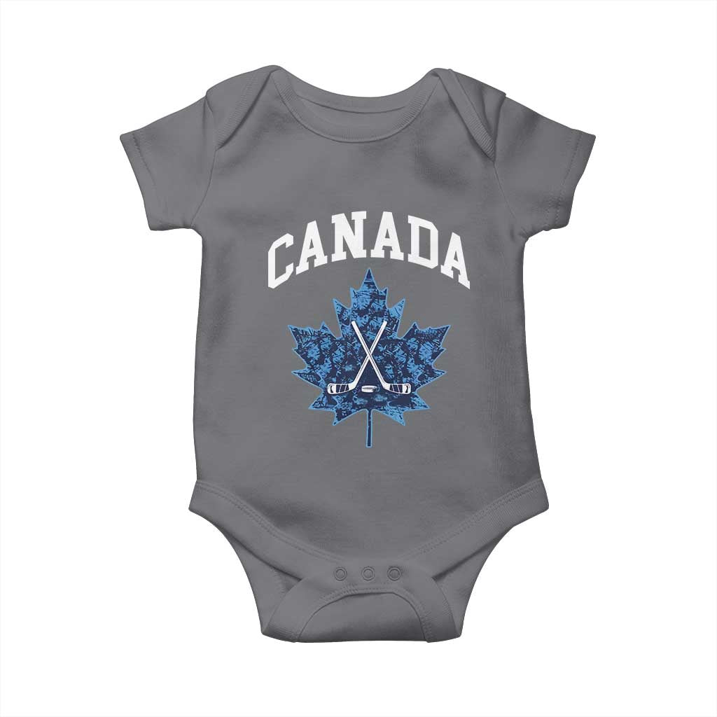 Vintage Canada Hockey Baby Onesie Maple Leafs