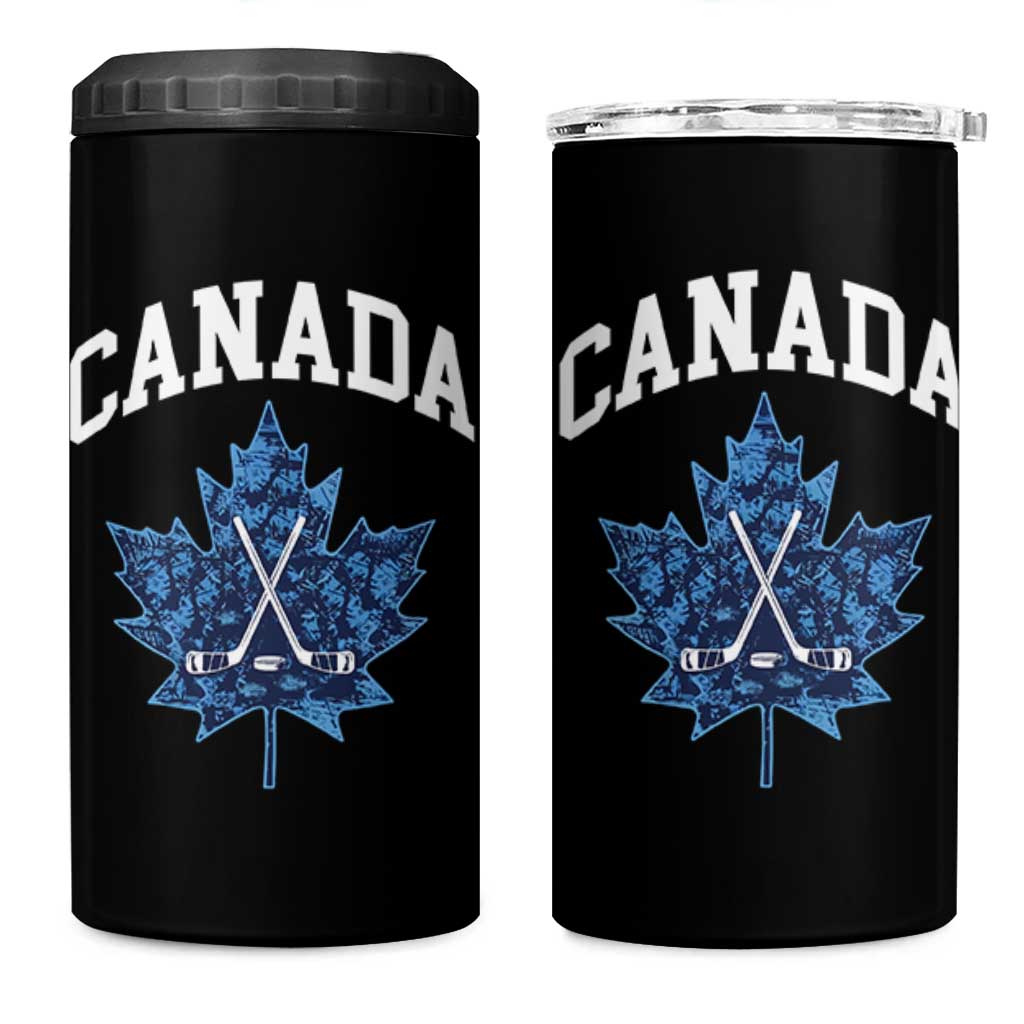 Vintage Canada Hockey 4 in 1 Can Cooler Tumbler Maple Leafs