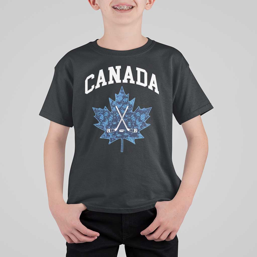 Vintage Canada Hockey T Shirt For Kid Toronto Just Once Before I Die Maple Leafs