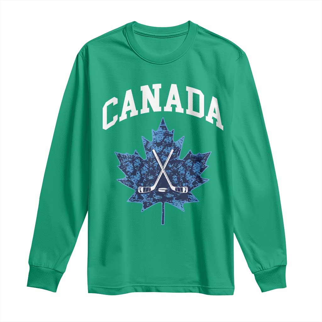 Vintage Canada Hockey Long Sleeve Shirt Maple Leafs