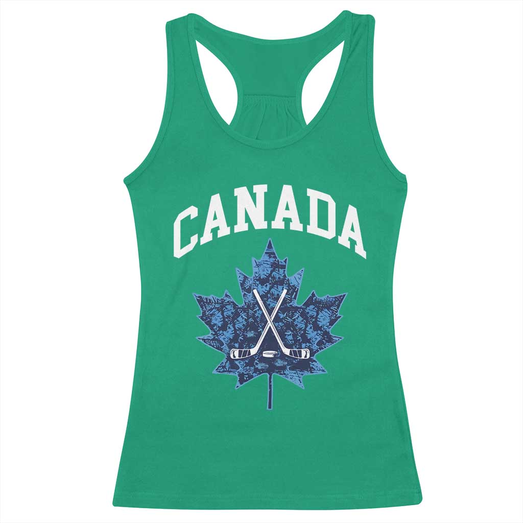 Vintage Canada Hockey Racerback Tank Top Maple Leafs