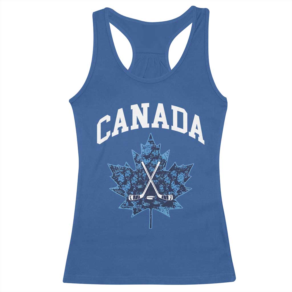 Vintage Canada Hockey Racerback Tank Top Maple Leafs