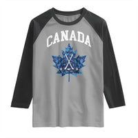 Vintage Canada Hockey Raglan Shirt Maple Leafs