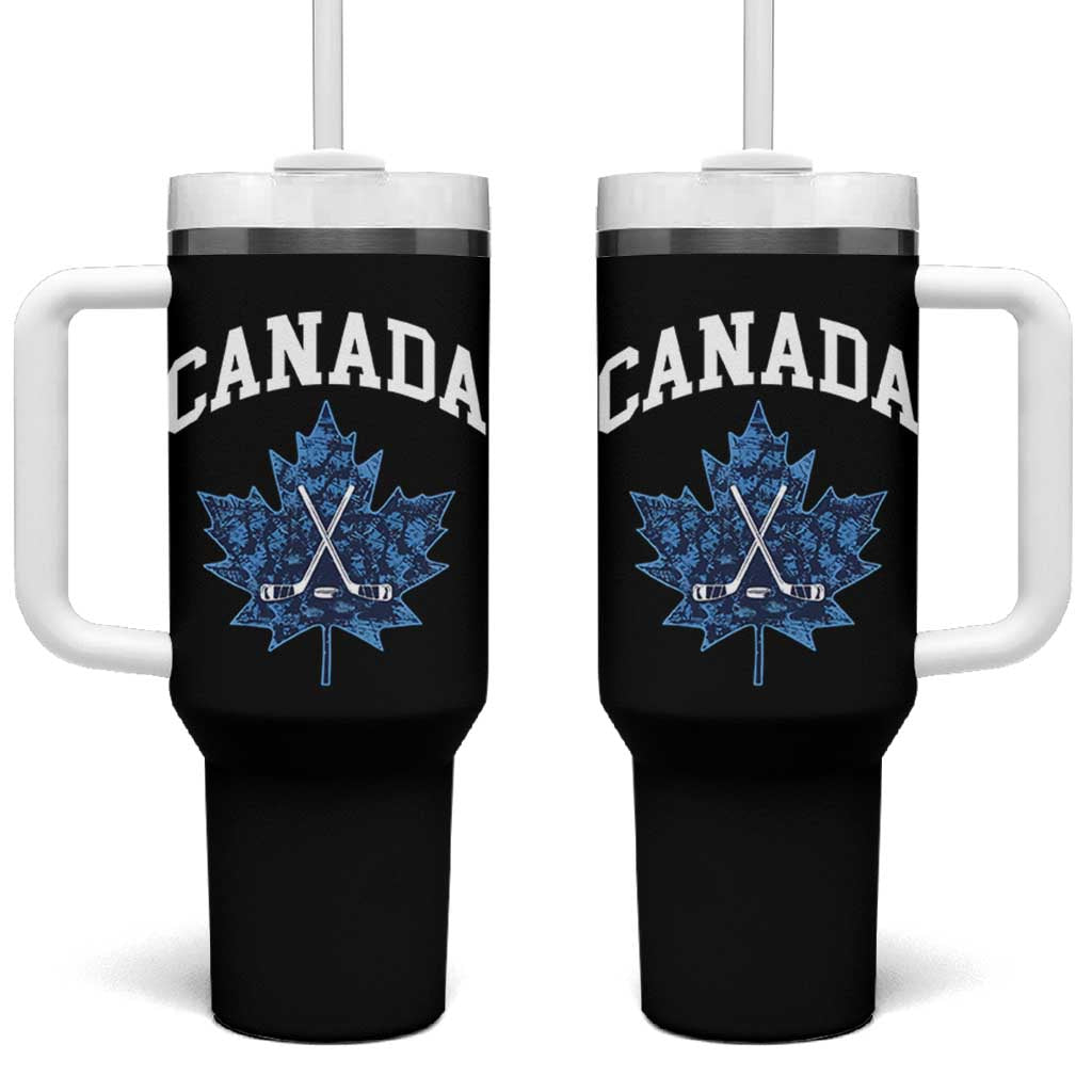 Vintage Canada Hockey Tumbler With Handle Maple Leafs