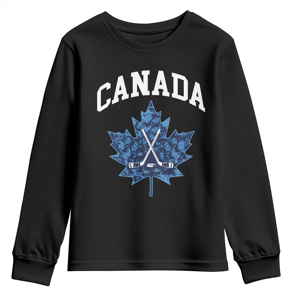 Vintage Canada Hockey Youth Sweatshirt Maple Leafs