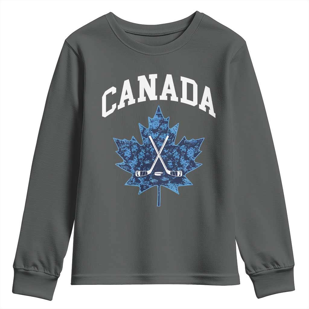 Vintage Canada Hockey Youth Sweatshirt Maple Leafs