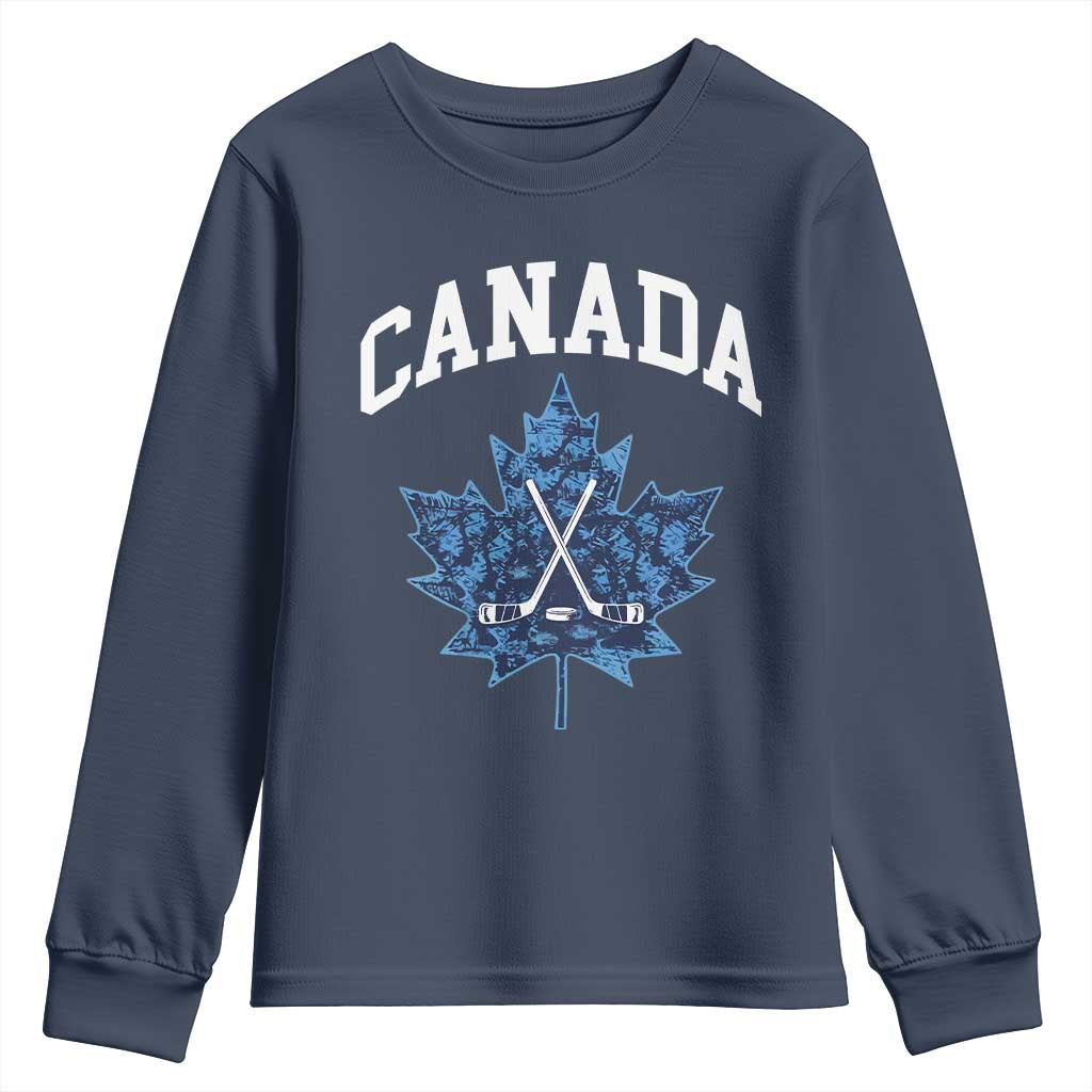 Vintage Canada Hockey Youth Sweatshirt Maple Leafs