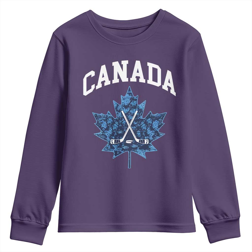Vintage Canada Hockey Youth Sweatshirt Maple Leafs