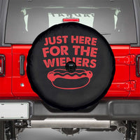 4th of July Just Here For The Wieners Spare Tire Cover Funny Hot Dog Independence Day Patriotic Weenies - Wonder Print Shop