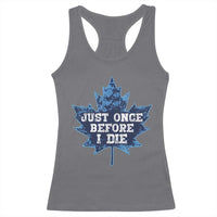 Vintage Canada Hockey Racerback Tank Top Toronto Just Once Before I Die Maple Leafs