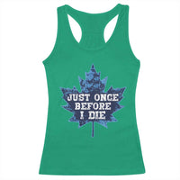 Vintage Canada Hockey Racerback Tank Top Toronto Just Once Before I Die Maple Leafs