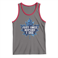 Vintage Canada Hockey Tank Top Toronto Just Once Before I Die Maple Leafs