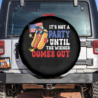 4th of July It's Not A Party Until The Wiener Comes Out Spare Tire Cover Funny Hot Dog Independence Day Patriotic Weenies - Wonder Print Shop