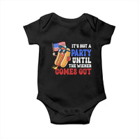 4th of July It's Not A Party Until The Wiener Comes Out Baby Onesie Funny Hot Dog Independence Day Patriotic Weenies - Wonder Print Shop