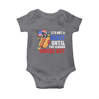 4th of July It's Not A Party Until The Wiener Comes Out Baby Onesie Funny Hot Dog Independence Day Patriotic Weenies - Wonder Print Shop