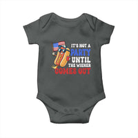 4th of July It's Not A Party Until The Wiener Comes Out Baby Onesie Funny Hot Dog Independence Day Patriotic Weenies - Wonder Print Shop