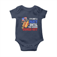 4th of July It's Not A Party Until The Wiener Comes Out Baby Onesie Funny Hot Dog Independence Day Patriotic Weenies - Wonder Print Shop