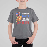 4th of July It's Not A Party Until The Wiener Comes Out T Shirt For Kid Funny Hot Dog Independence Day Patriotic Weenies - Wonder Print Shop