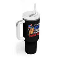 4th of July It's Not A Party Until The Wiener Comes Out Tumbler With Handle Funny Hot Dog Independence Day Patriotic Weenies - Wonder Print Shop
