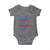 Loves Jesus and America Too Baby Onesie 4th of July Patriotic - Wonder Print Shop
