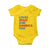 Loves Jesus and America Too Baby Onesie 4th of July Patriotic - Wonder Print Shop