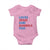 Loves Jesus and America Too Baby Onesie 4th of July Patriotic - Wonder Print Shop