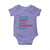 Loves Jesus and America Too Baby Onesie 4th of July Patriotic - Wonder Print Shop