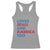 Loves Jesus and America Too Racerback Tank Top 4th of July Patriotic - Wonder Print Shop