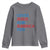 Loves Jesus and America Too Youth Sweatshirt 4th of July Patriotic - Wonder Print Shop