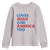 Loves Jesus and America Too Youth Sweatshirt 4th of July Patriotic - Wonder Print Shop