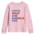 Loves Jesus and America Too Youth Sweatshirt 4th of July Patriotic - Wonder Print Shop