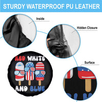 Red White Blue Popsicle 4th of July Spare Tire Cover Patriotic USA Flag - Wonder Print Shop
