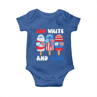 Red White Blue Popsicle 4th of July Baby Onesie Patriotic USA Flag - Wonder Print Shop