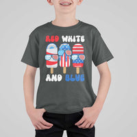 Red White Blue Popsicle 4th of July T Shirt For Kid Patriotic USA Flag - Wonder Print Shop