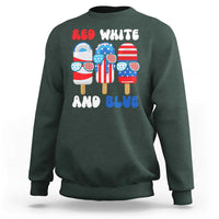 Red White Blue Popsicle 4th of July Sweatshirt Patriotic USA Flag - Wonder Print Shop